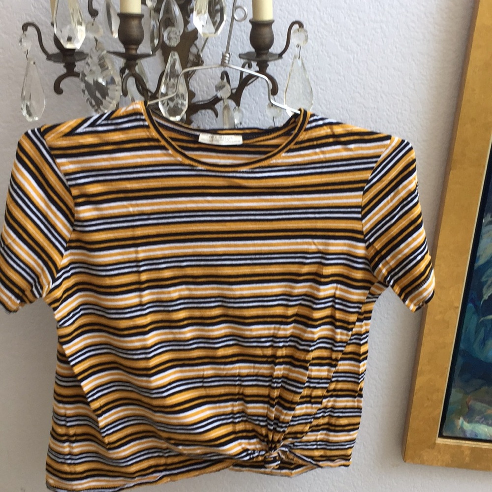 ZARA Trafaluc Autumn Winter 17-18 striped T-shirt